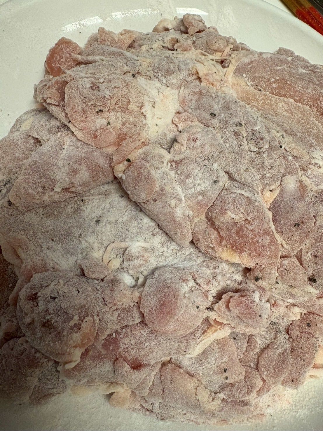 ココからはご家庭でお好みのから揚げにしてください。