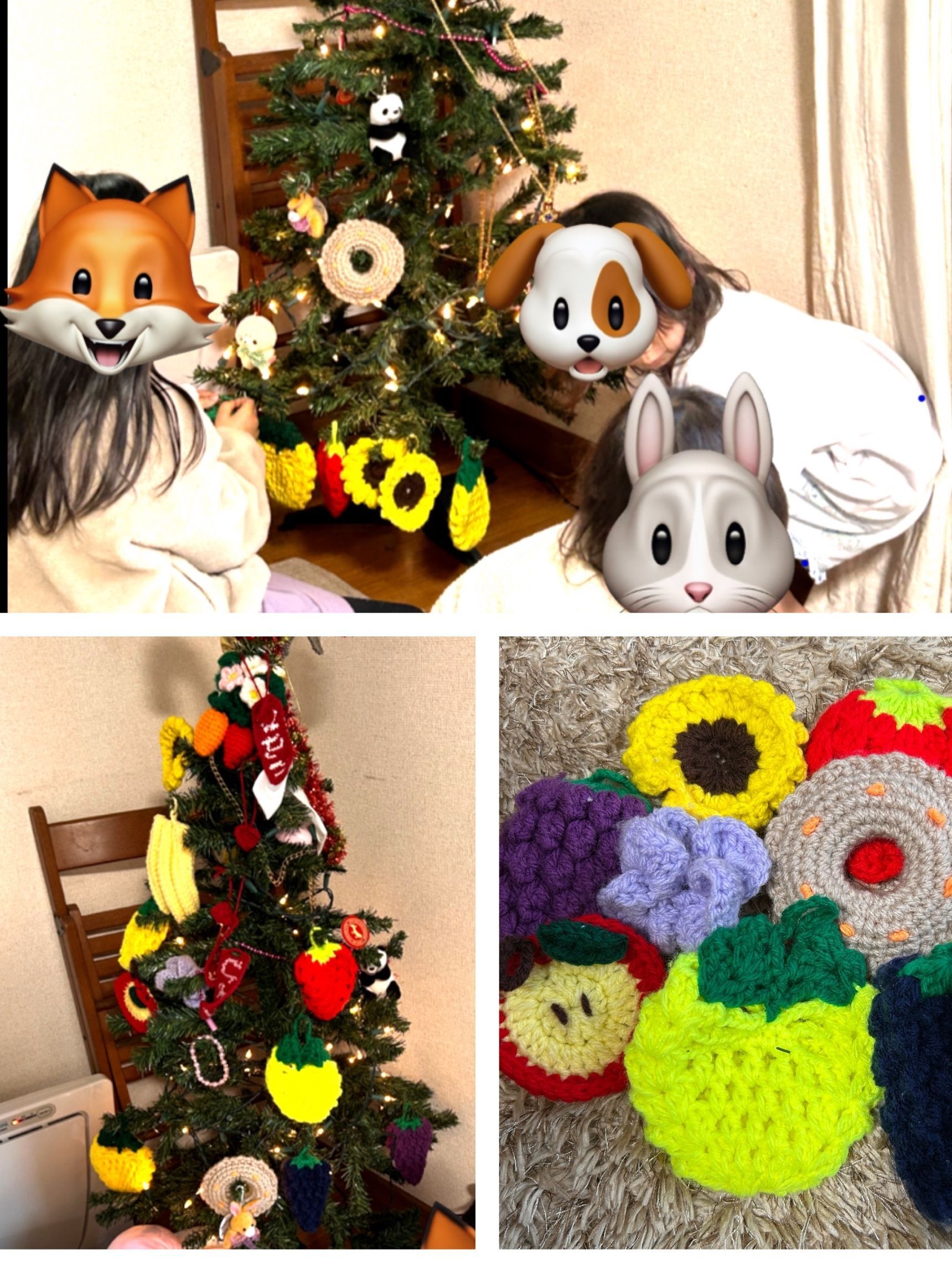 最初のお手伝いはクリスマスツリー