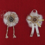 ふわふわが可愛すぎて、、、、ブローチを作りました～