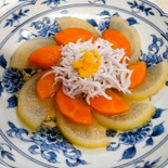 やわらか大根・にんじんのしらす盛り