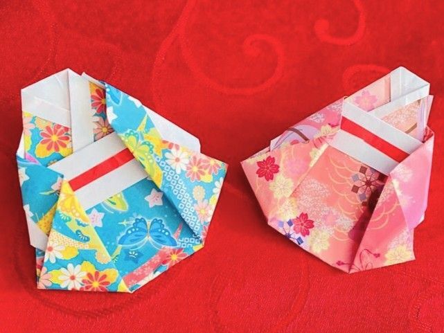 成人式や、ひな祭りといえば着物！折り紙で着物飾り