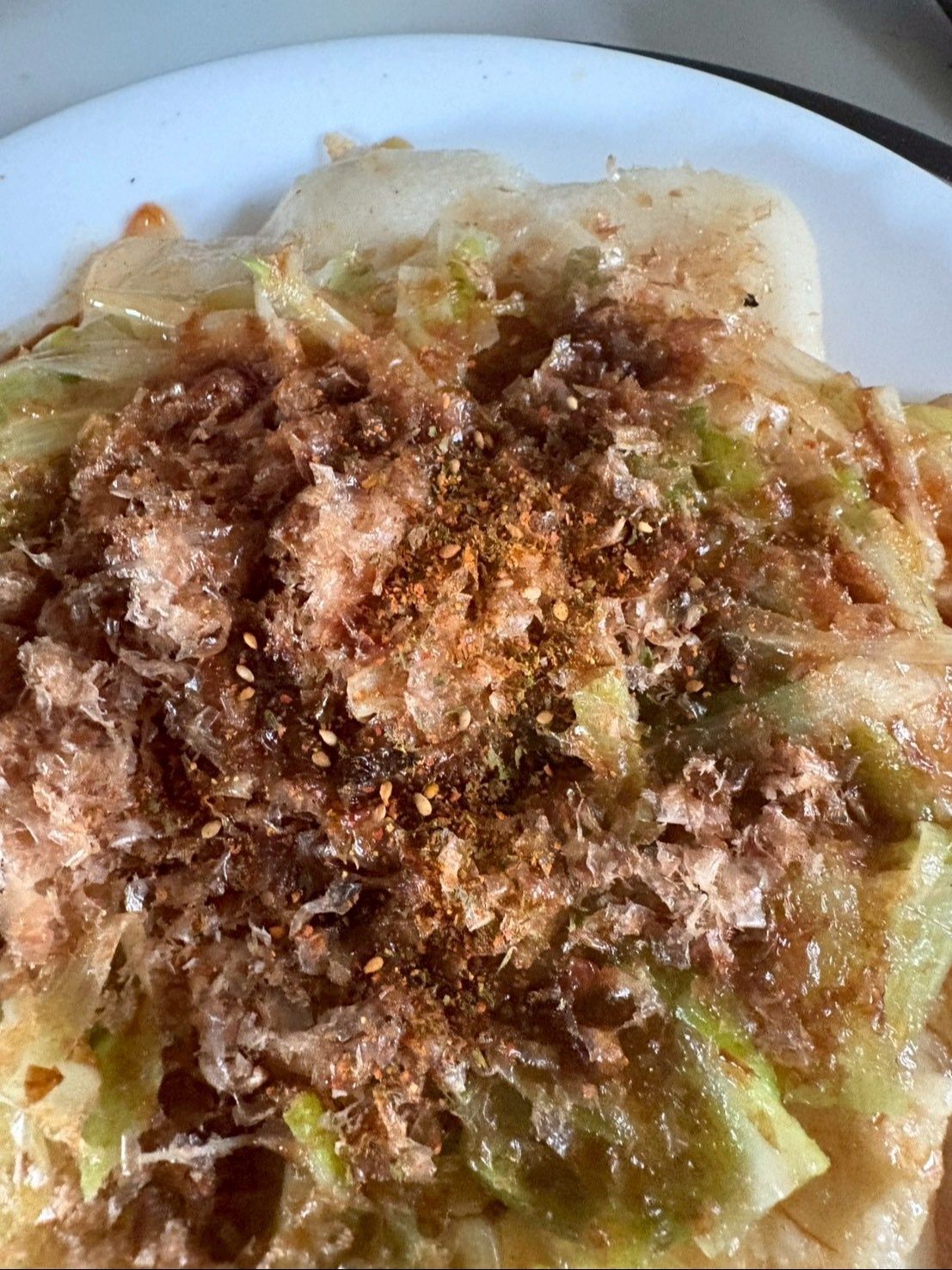 最後に七味をかけたらピリッと美味しかったです。