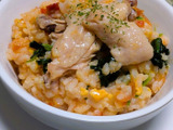 炊飯器で作るいたわりごはん！鶏とほうれん草のトマトリゾット