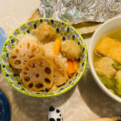 鶏団子の炊き込みご飯