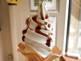 あの有名プリンのソフトクリームが、絶品でした！！