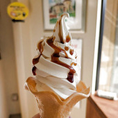 あの有名プリンのソフトクリームが、絶品でした！！