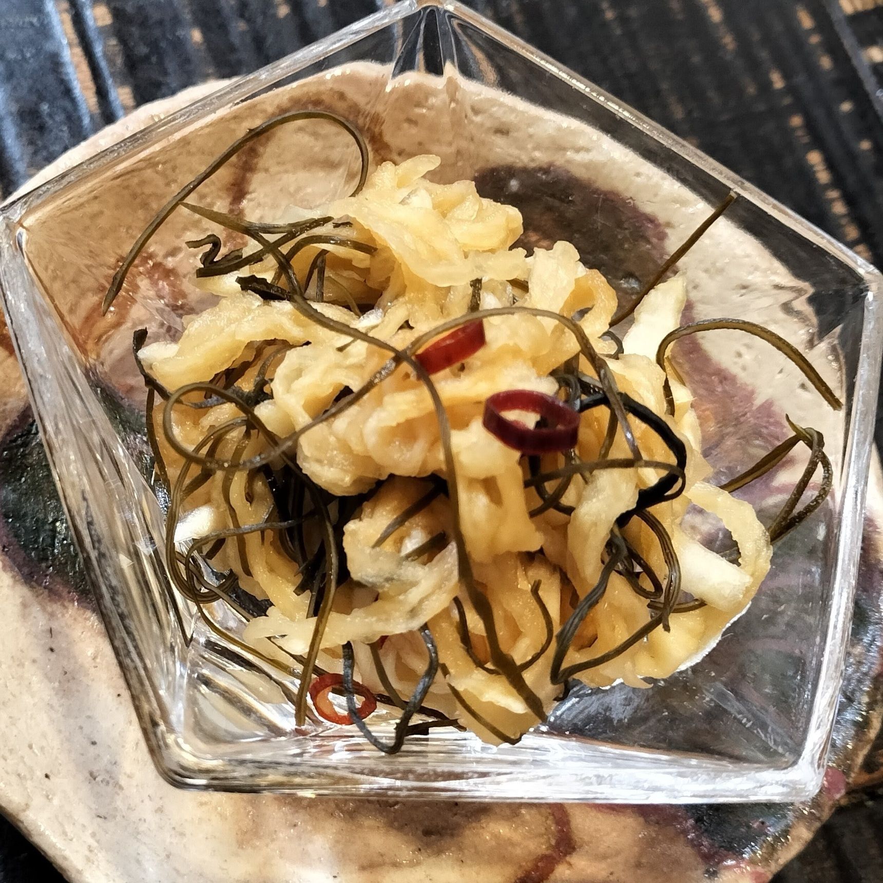 絶品！即席！生にんにく入り！まろやか〜！切り干し大根のピクルス！ペペロンチーノに合う副菜！