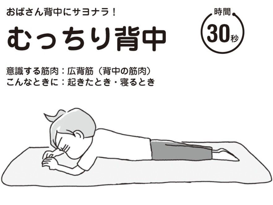 「むっちり背中」「ぼっこり下腹」がスッキリ解消♪『プチ筋トレ』で効果を実感！【アラフィフ母さんが7kg痩せた！奇跡の仕組みダイエット#43】