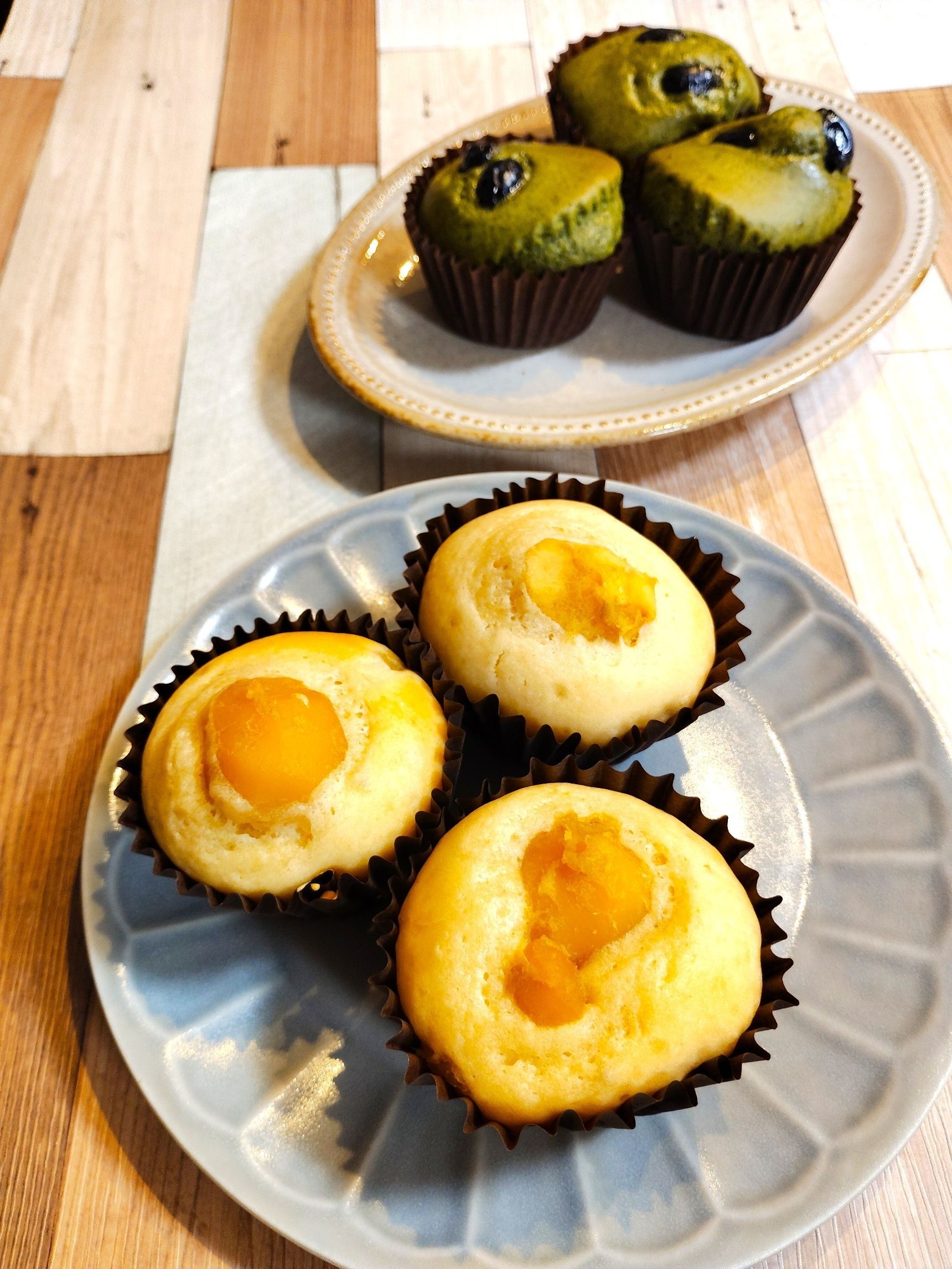 【おうちおやつ】しっとりふわふわ「きんとんマフィン」