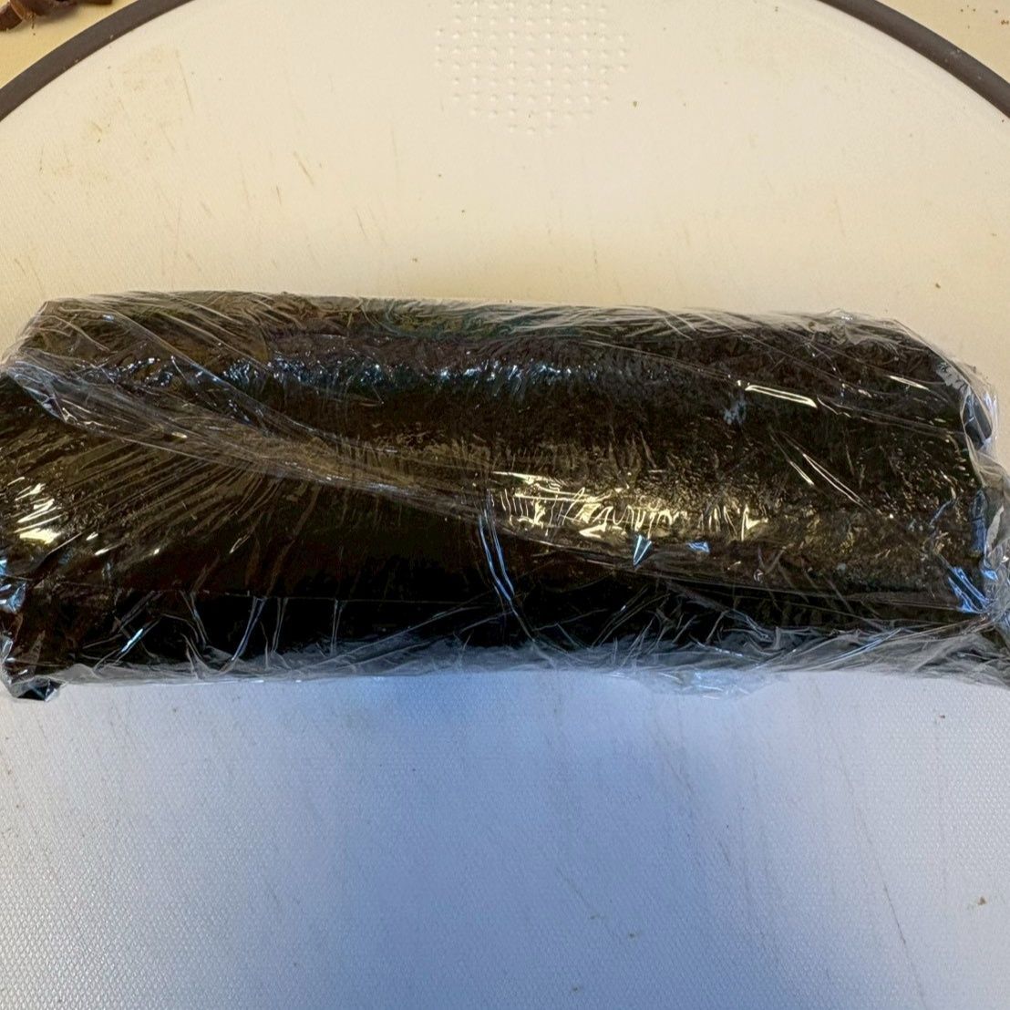 そのままラップで包んで少しおきます