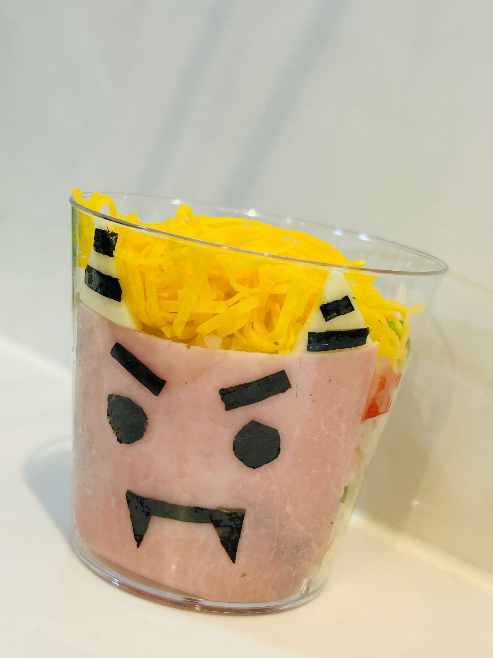 ⑥錦糸卵をのせます