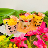 華やかに！カップ鬼ちらし寿司