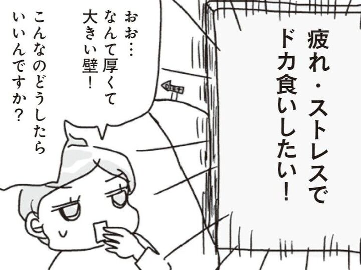 疲れ・ストレスでドカ食いしたい…!!抗えない欲求にどう立ち向かう!?【アラフィフ母さんが7kg痩せた!奇跡の仕組みダイエット#46】