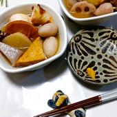 頑張らない日のいたわりごはん。朝にササッと作り置き 市販つゆダブル使いで失敗なしの簡単おでん！