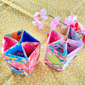 「五角形の収納Box」和柄派 or 洋柄派 インテリアにもグンと高見え