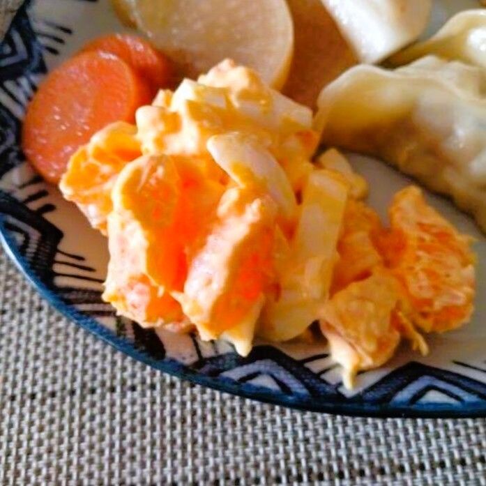 すっぱいみかんはゆで卵マヨネーズで簡単サラダに！