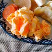 すっぱいみかんはゆで卵マヨネーズで簡単サラダに！