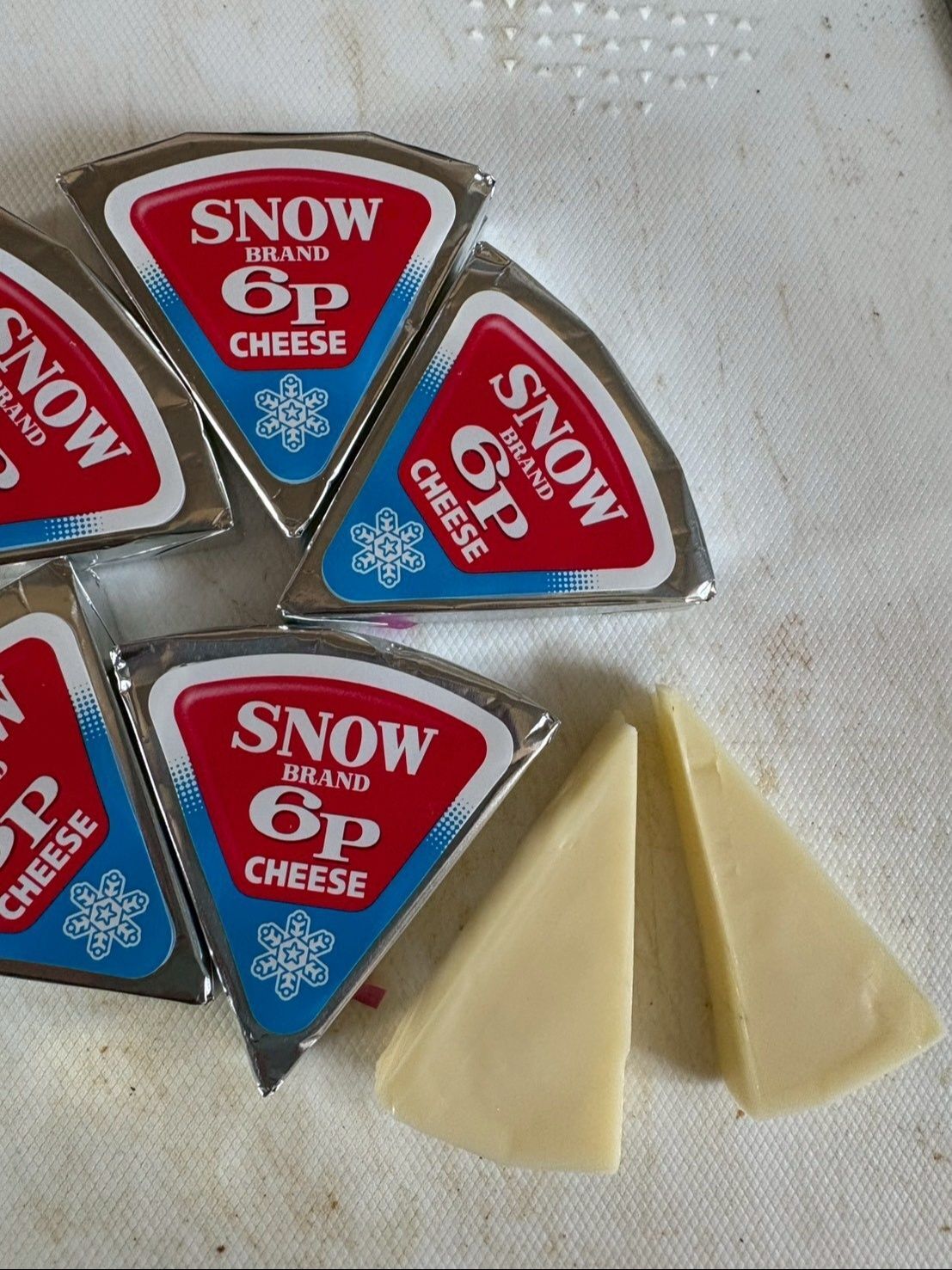 ②6Pチーズは半分に切っておく！