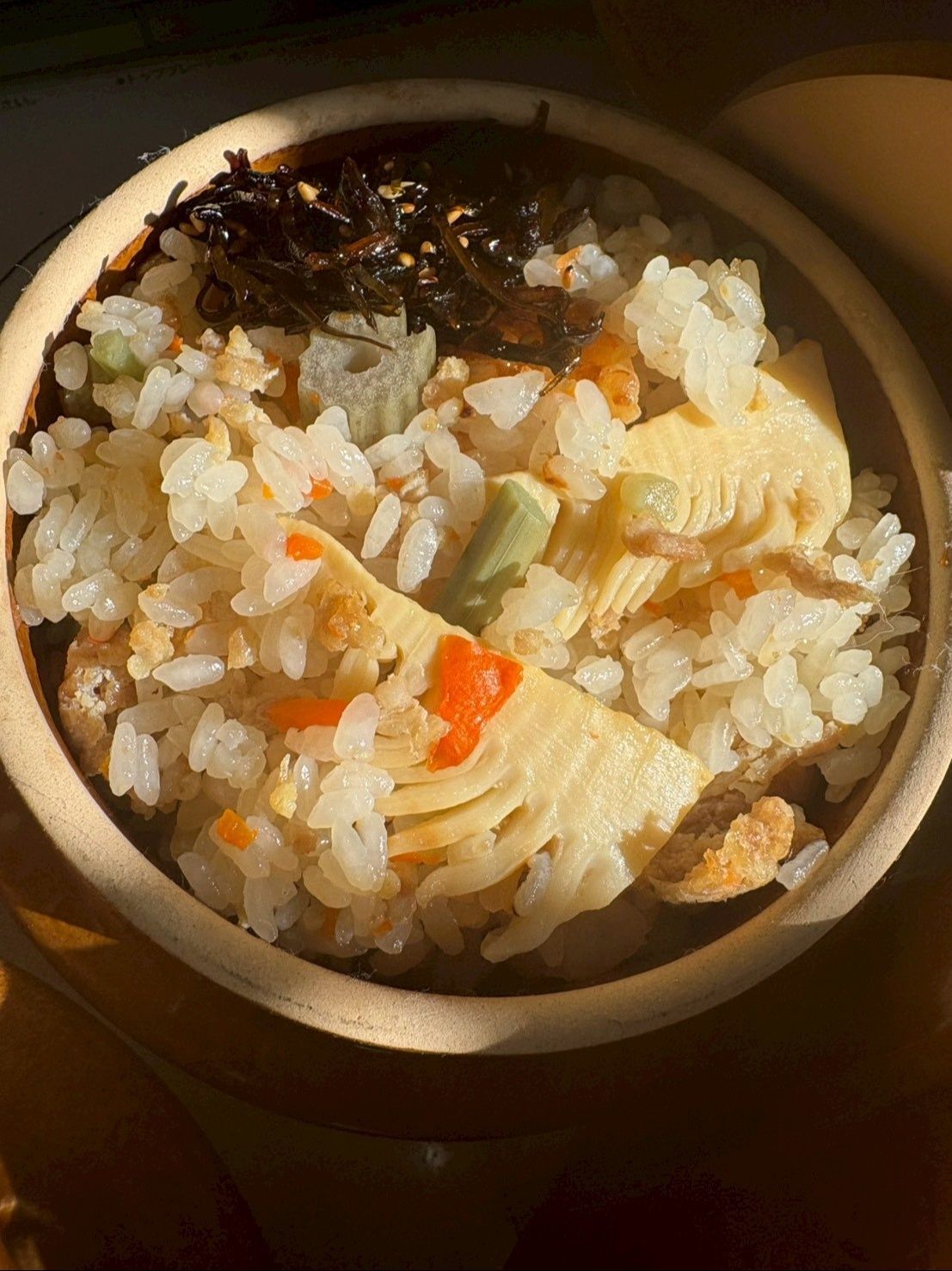 土鍋で炊いた〈釜めし〉がすごく美味しかった！