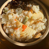 土鍋で炊いた〈釜めし〉がすごく美味しかった！