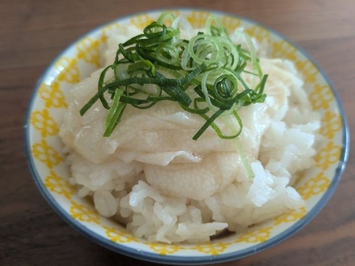 ネギをのせて・・