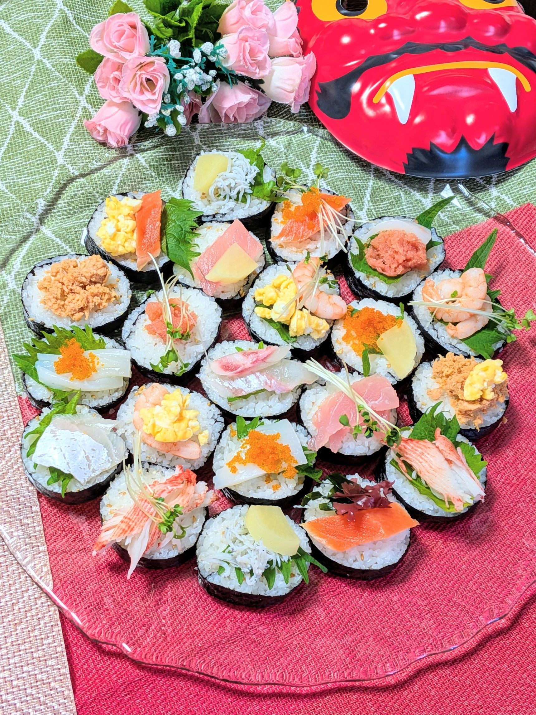 6、好きな具をのせていく。