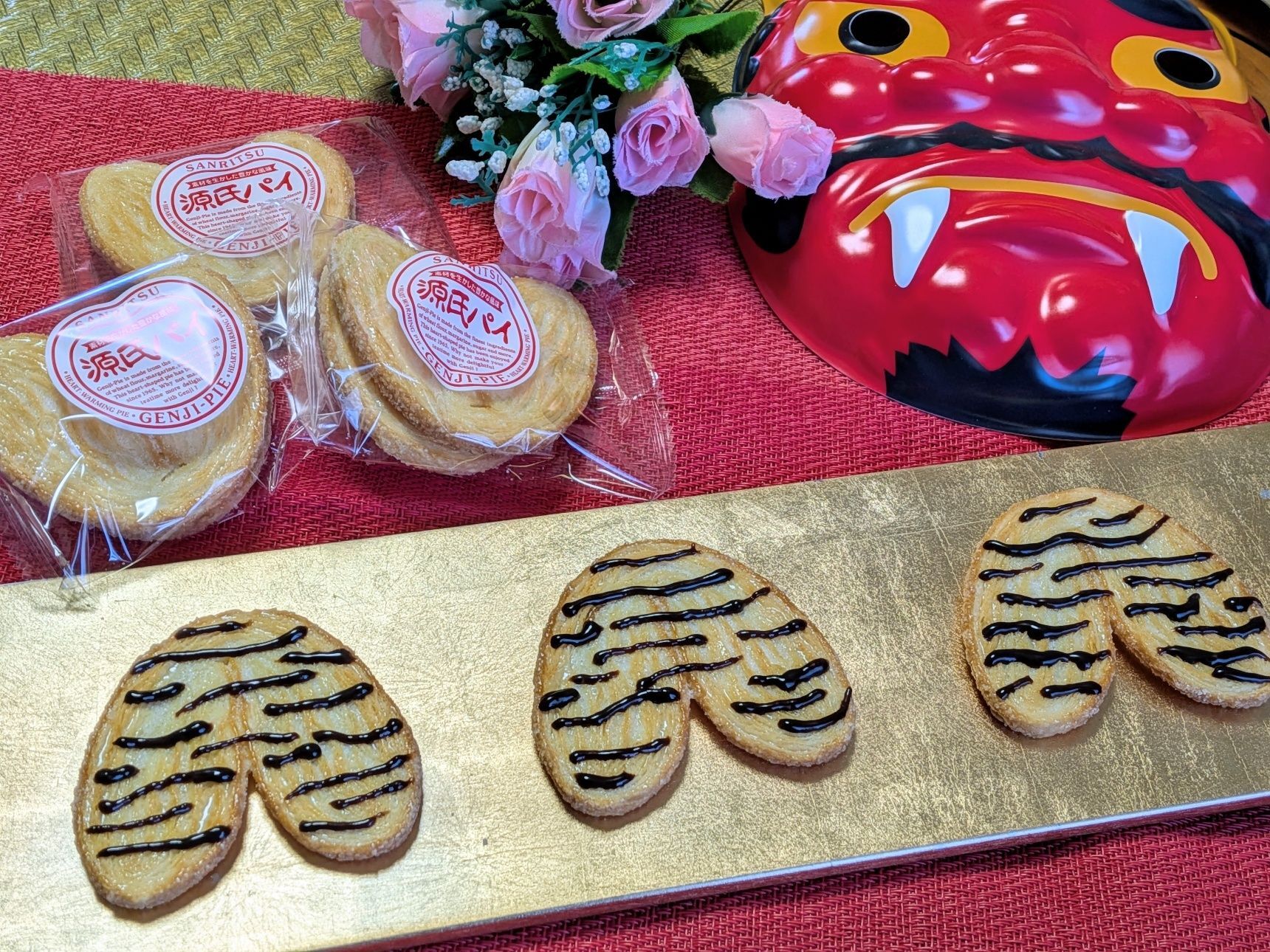 【節分】小学校から帰る子ども達を喜ばせるために。源氏パイで作る鬼のパンツ