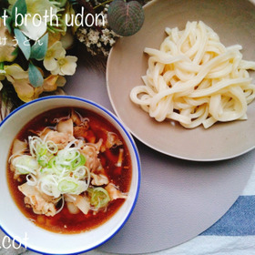 この汁は旨い！！肉汁つけうどん