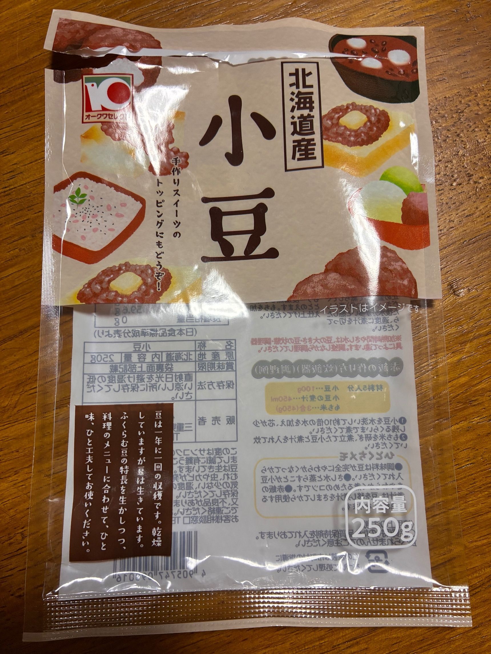 使ったあずき（パッケージ）