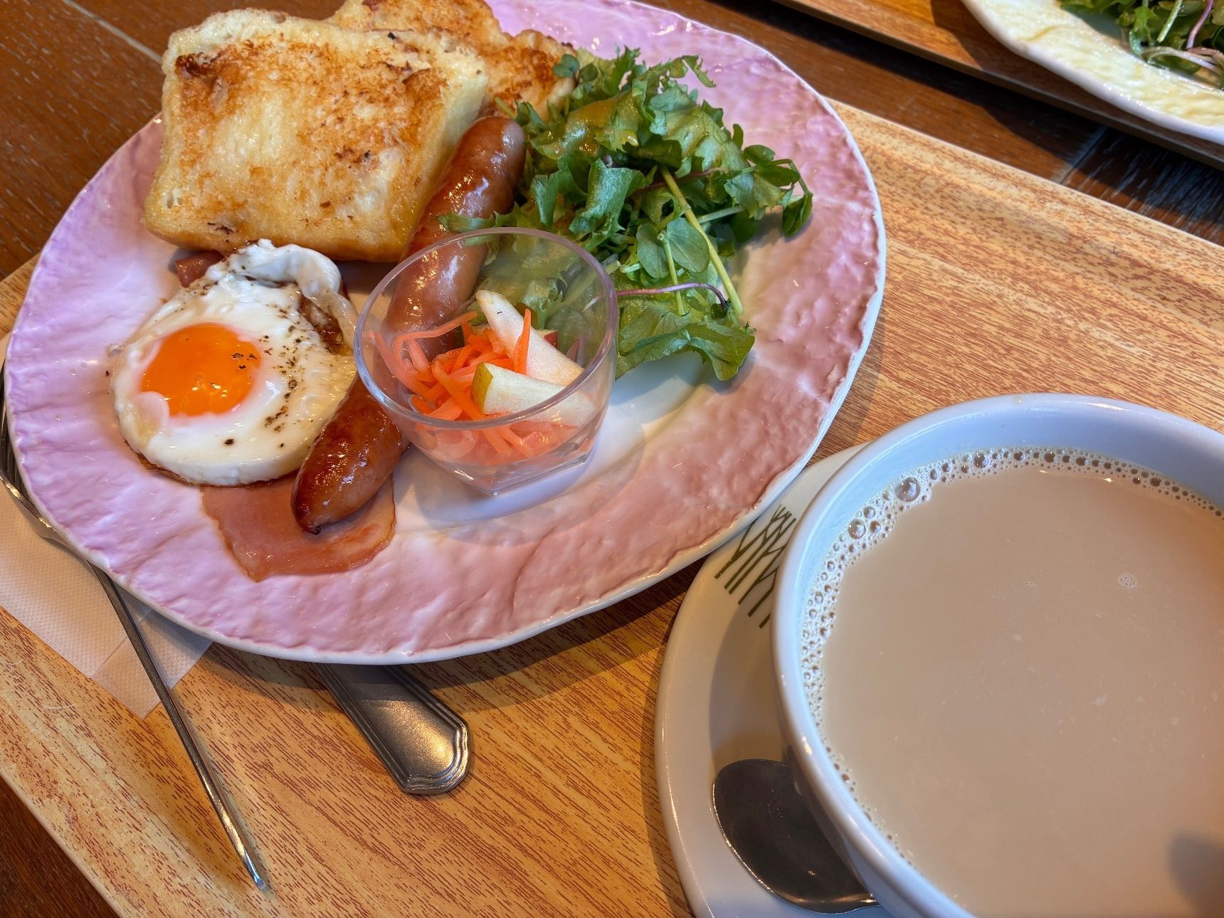 大きなカップで提供