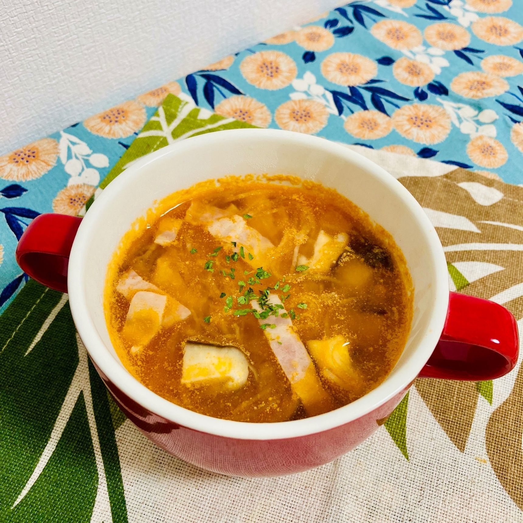 大根のトマトコンソメ春雨スープ風