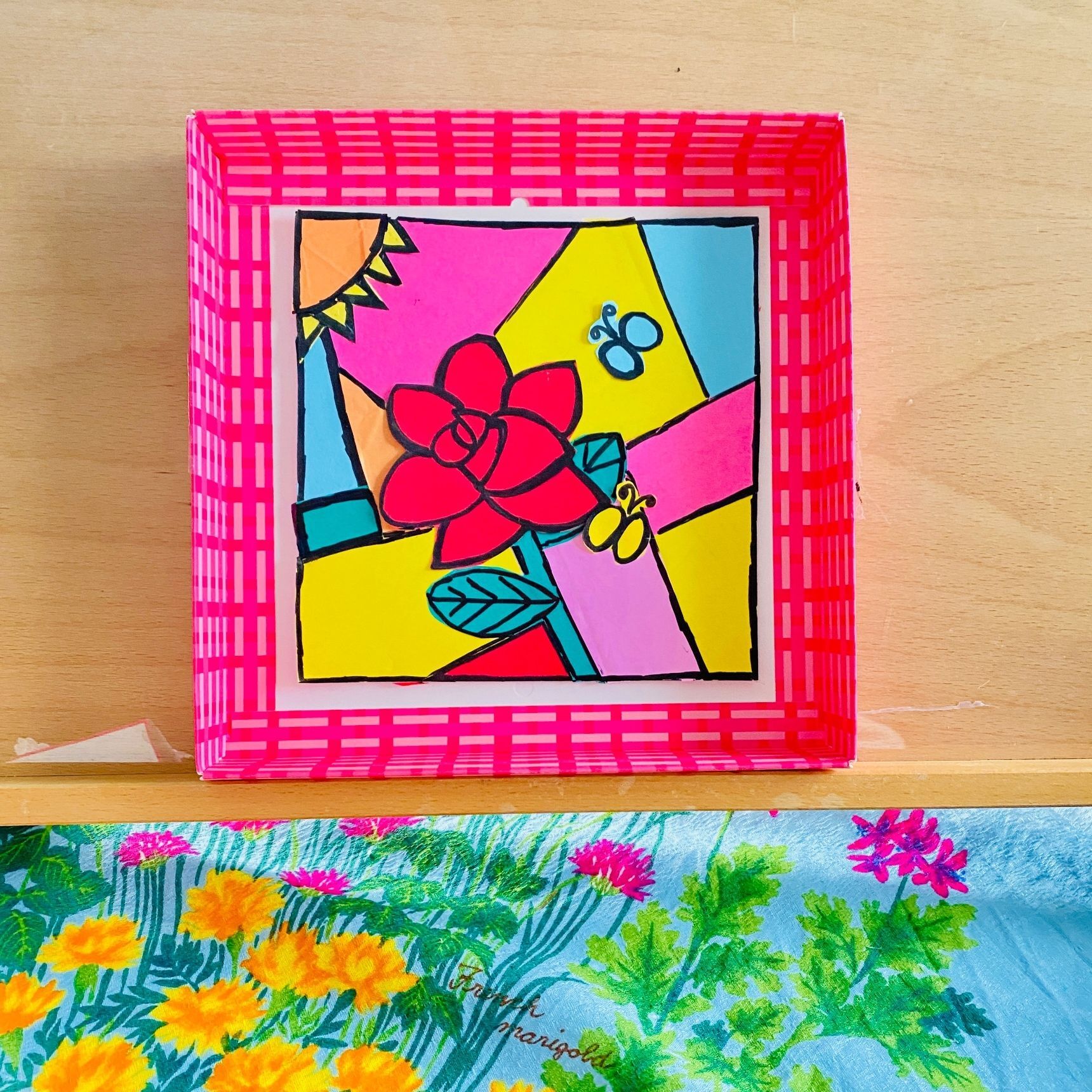 【試してみた】ステンドグラス風チューリップ