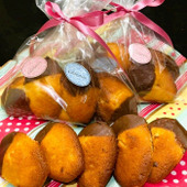 ミルクチョコをかけた＜オレンジマドレーヌ＞でVALENTINE！