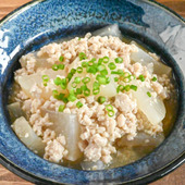 ほっこりおいしい！大根と鶏ひき肉の煮込み