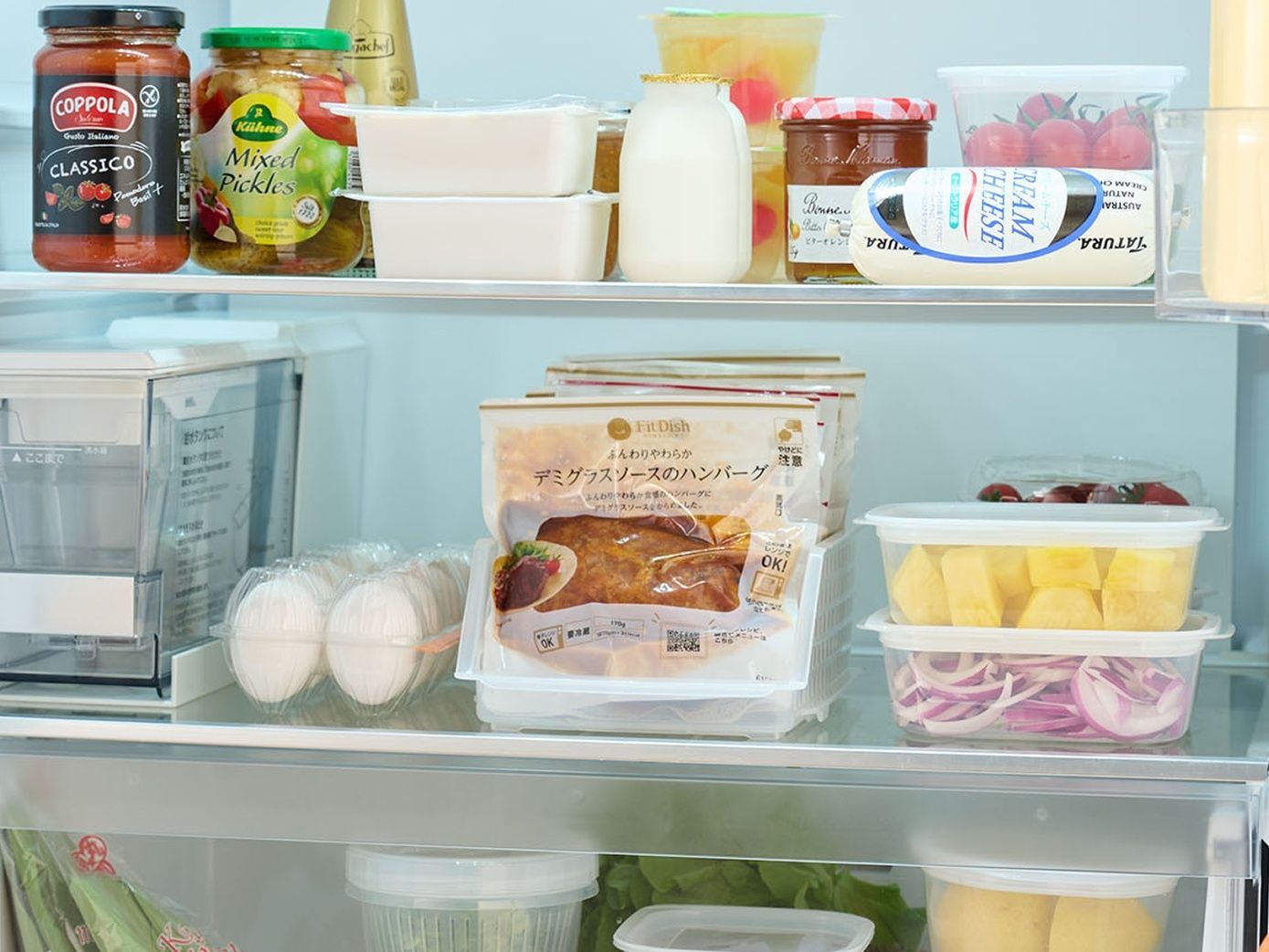 冷蔵庫の食品収納もわかりやすさが一番
