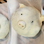 蒸し豚→煮豚→肉まんの餡！むっちり柔らかでコク旨〜！炊き込みご飯の具材使用！