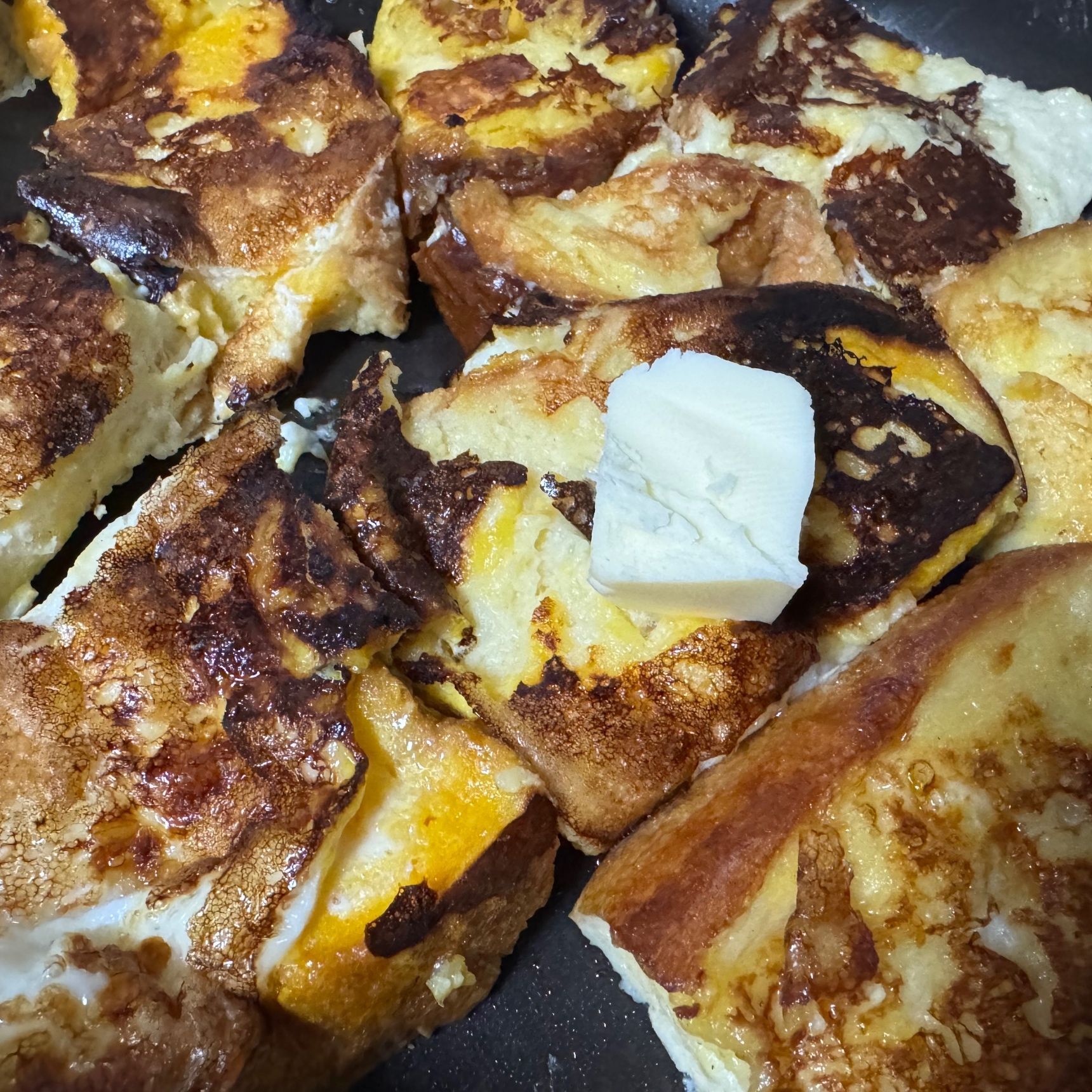 最後にバターをのっけます