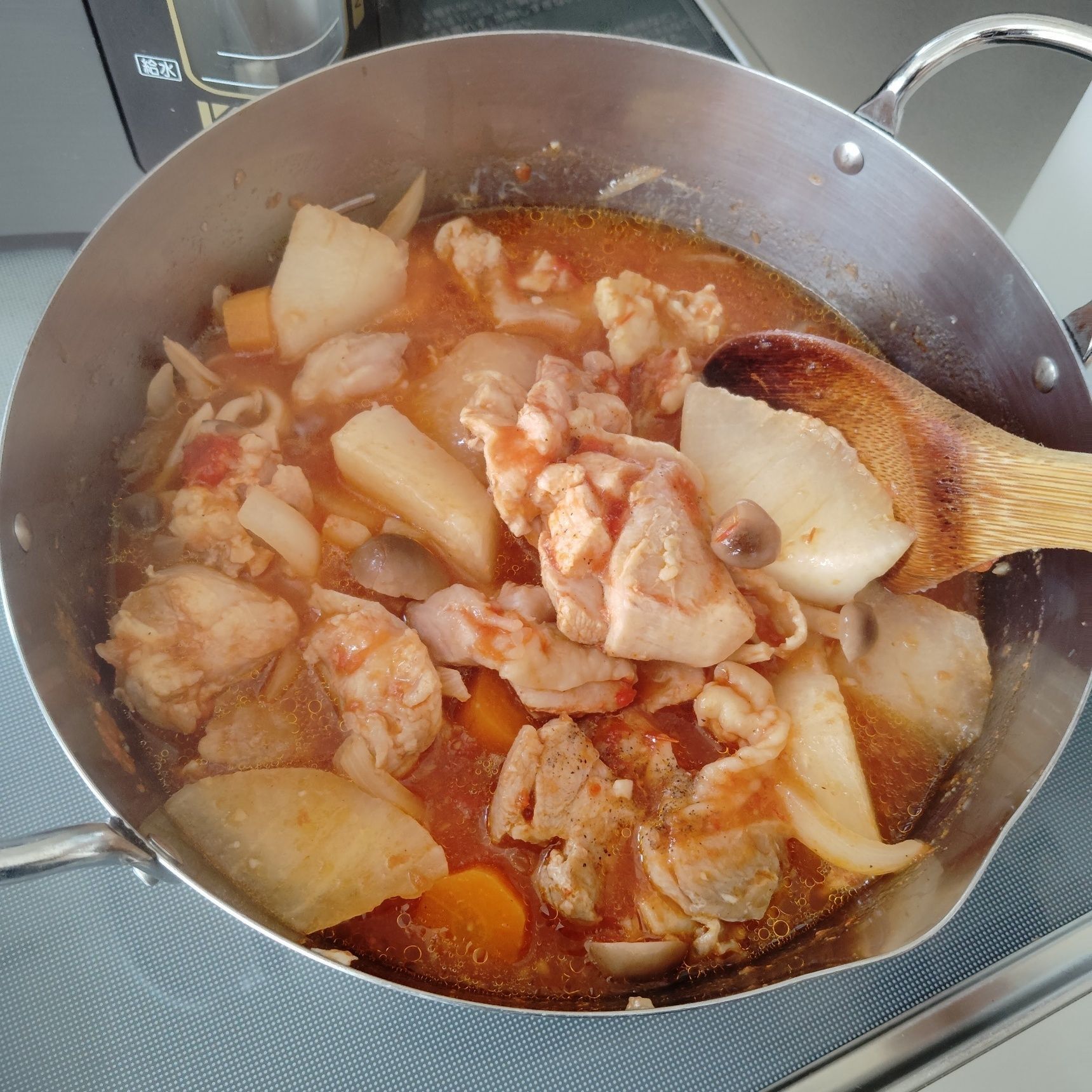 3.火が通るまで煮込む