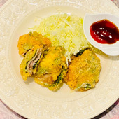 豚肉チーズの大葉カツレツ