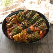 食べ応えバッチリ！「豚肉巻きサボイキャベツのトマト煮」