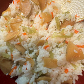 ひな祭りには春の香りいっぱいの＜フキとタケノコのちらし寿司＞