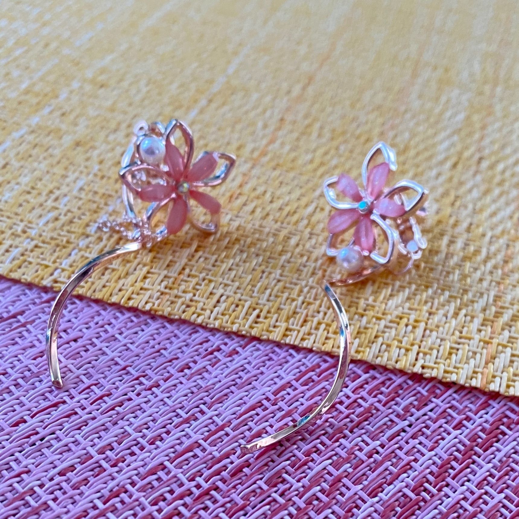 思わず一目惚れ、桜柄のアクセみーっけ！