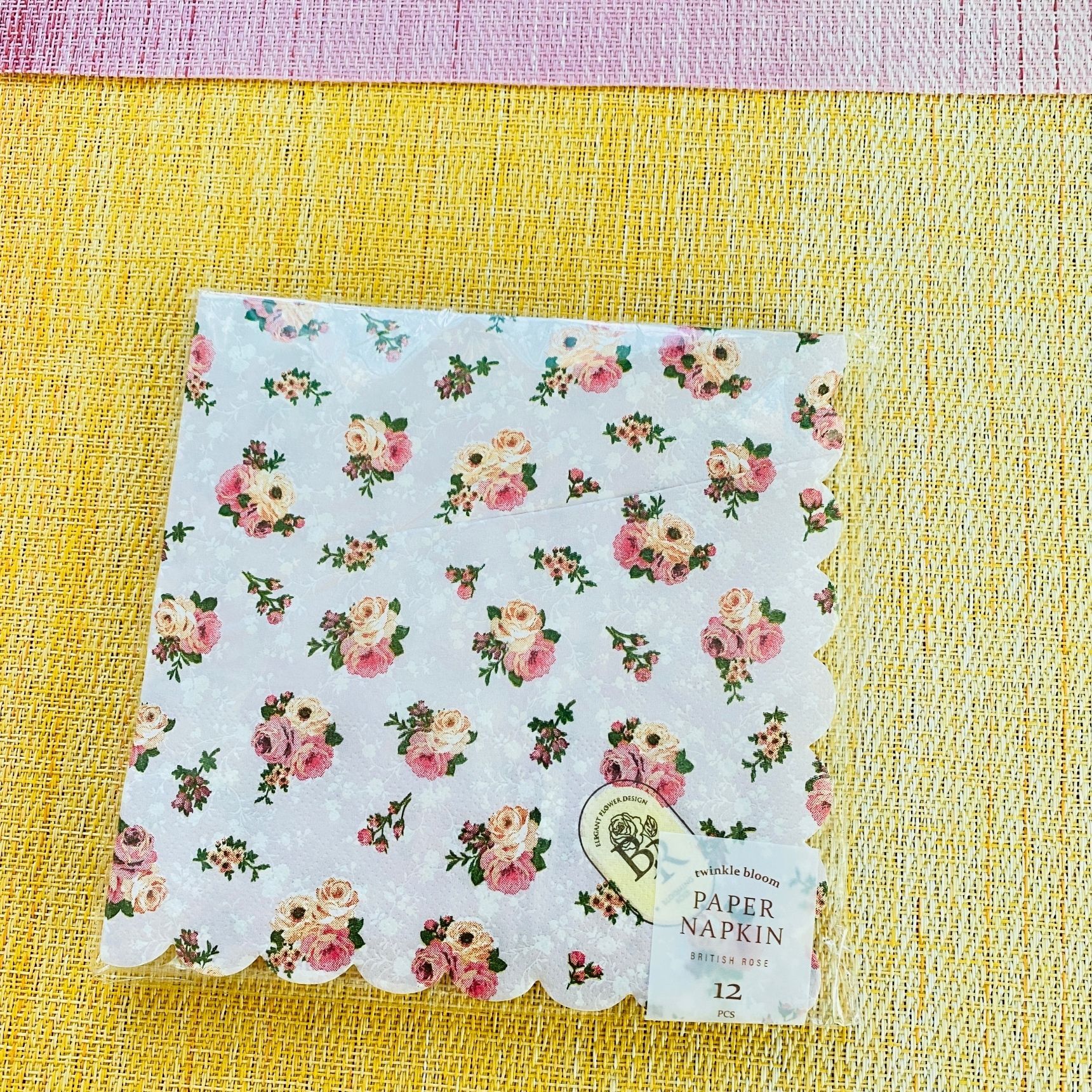 上品で素敵なペーパーナプキン！インテリアに素敵！カルトナージュも楽々〜