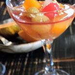 美しい！大人のフルーツポンチ！仕上げに小さじ1杯のコレを加えるだけ！フルーツ缶詰！