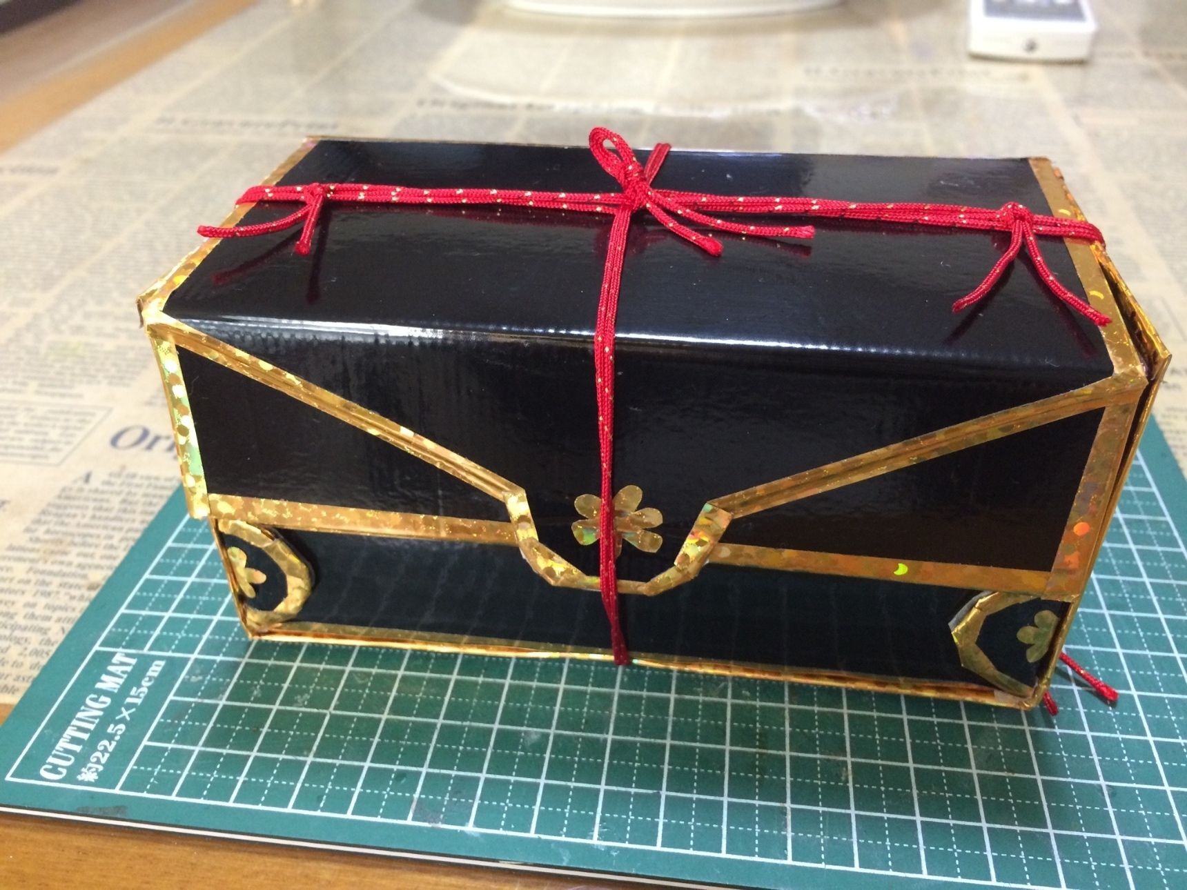 収納すると玉手箱のようになります