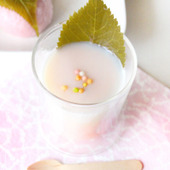 簡単2分！さくらラテ甘酒風【ひな祭りアレンジレシピ】