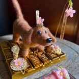 アクセサリーパーツなどを使ってひな祭り