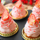 苺の白あんモンブラン