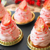 苺の白あんモンブラン