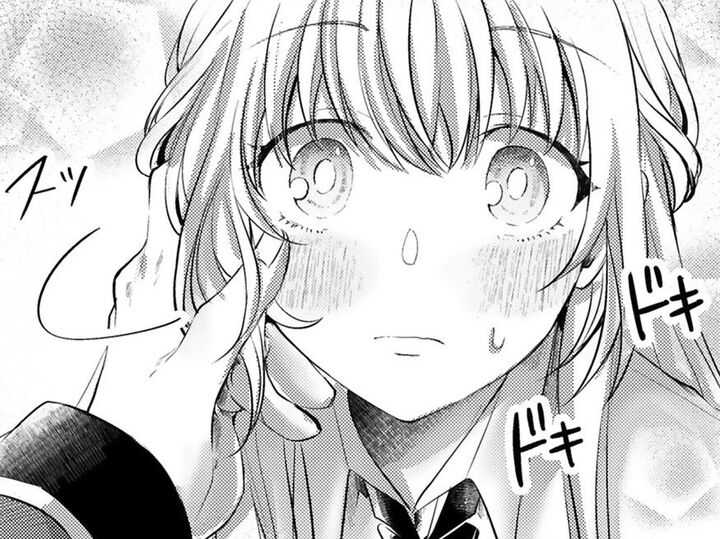 殿下の手が私の顔に…!?いきなりの至近距離にあわてた私は自分から…【幸運王子と不運令嬢が相殺結婚したら溺愛が始まりました#27】